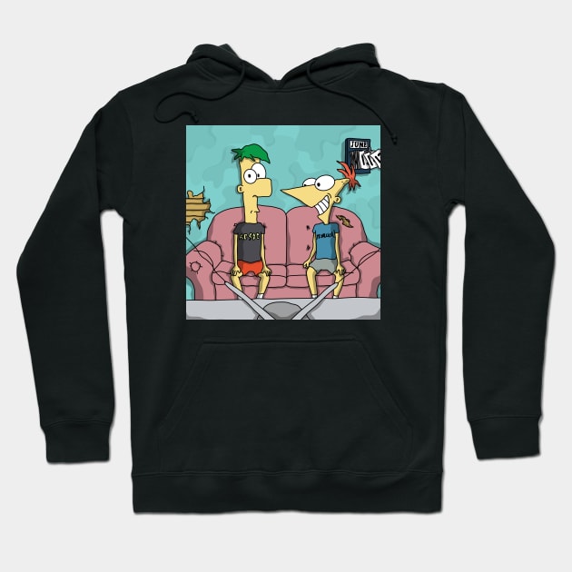 Phineas & Butthead Hoodie by Parkcreations